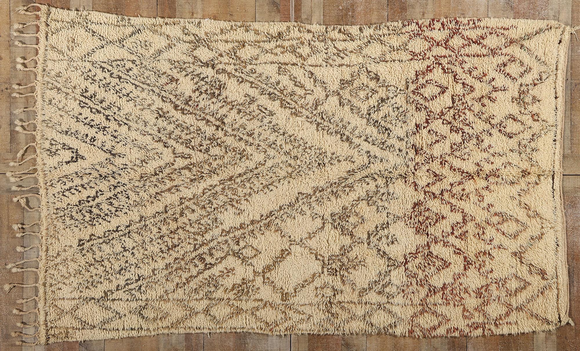 Tappeto marocchino Beni M'Guild del 1960 con stile tradizionale in vendita 1