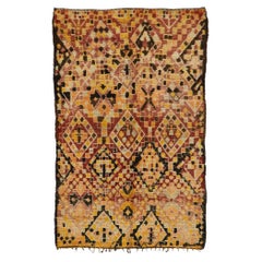 Retro Beni MGuild Moroccan Rug, Global Style Meets Eclectic Boho Chic