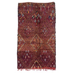 Vintage Beni MGuild Moroccan Rug, Nomadic Charm Meets Jungalow Boho