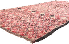 Alfombra bereber marroquí Beni M'Guild de 1960 con estilo moderno