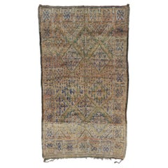 Marokkanischer Vintage-Teppich Beni MGuild, Nomadencharme trifft auf rustikale Eleganz