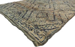 The Sunbaked Lattice: A Vintage Moroccan Beni M’Guild Rug of Nomadic Refinement