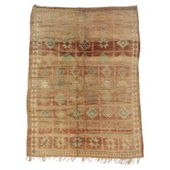 Vintage Beni MGuild Moroccan Rug, Spicy Global Style Meets Organic Modern