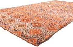 Vintage Beni MGuild Moroccan Rug, Tribal Enchantment Meets Mid-Century Modern