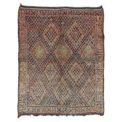 Vintage Beni MGuild Moroccan Rug, Ultra Cozy Meets Modern Luxe