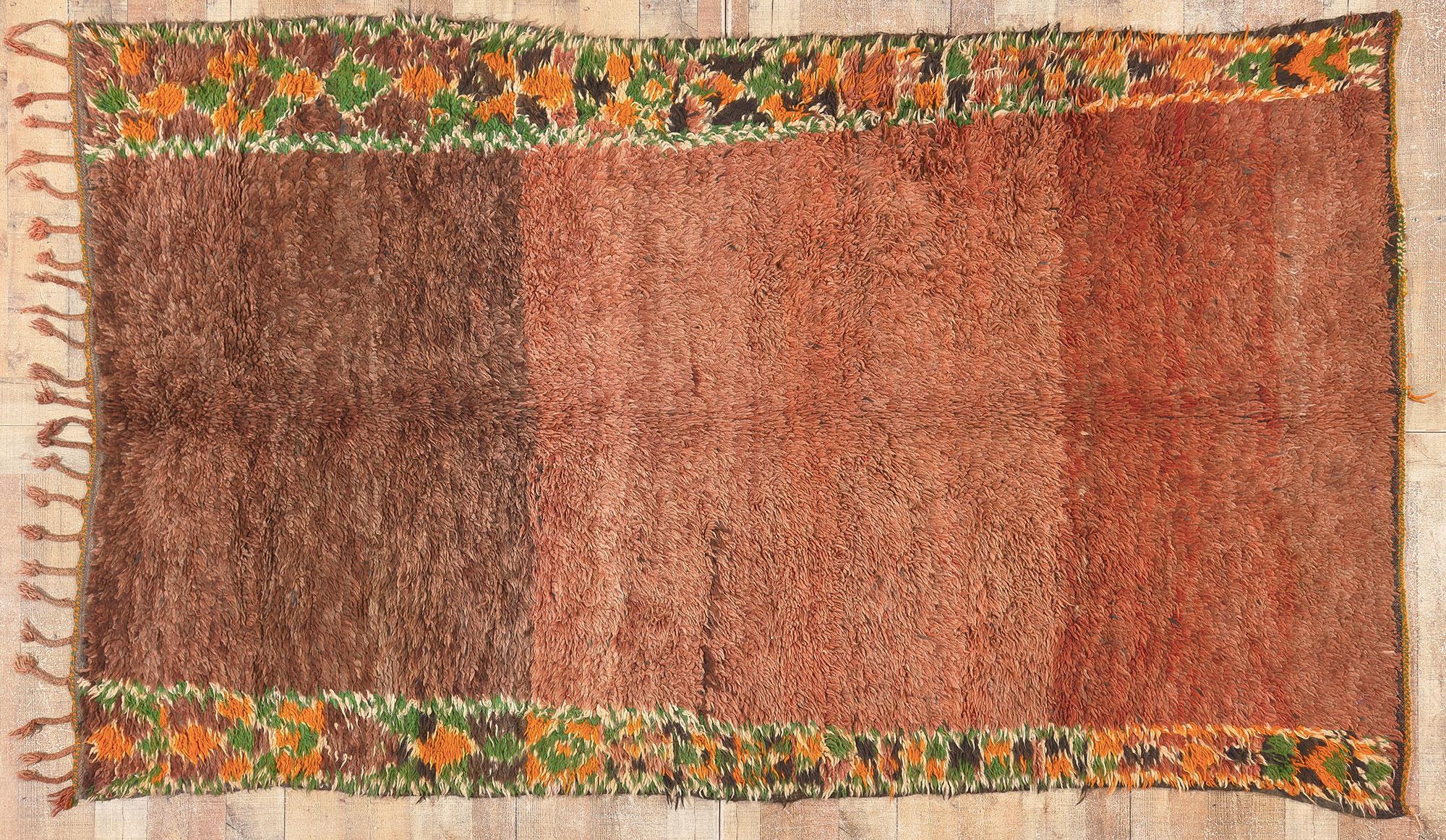Vintage Beni MGuild Moroccan Rug, Biophilic Design Meets Tribal Enchantment For Sale 2