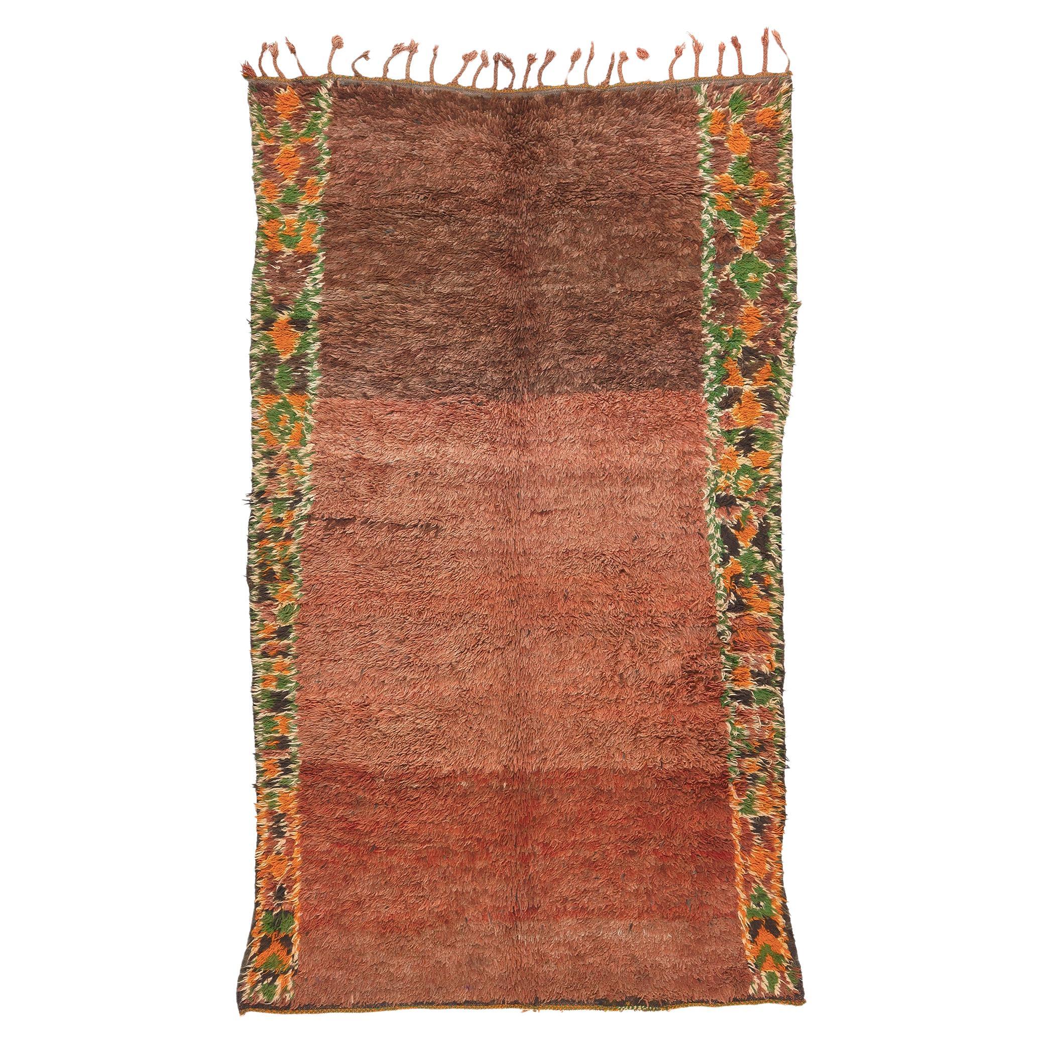 Vintage Beni MGuild Moroccan Rug, Biophilic Design Meets Tribal Enchantment