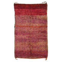 Retro Beni M'Guild Moroccan Rug with Modern Bohemian Tribal Style