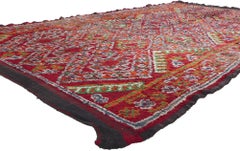 Soul of the Atlas: Rare Tribal Vintage Beni M'Guild Moroccan Masterpiece
