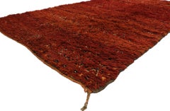Vintage Beni MGuild Red Moroccan Rug