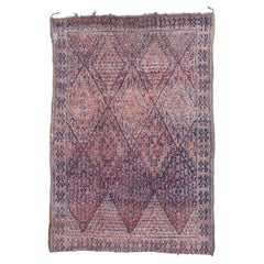 Retro Beni M'Guild Zayane Moroccan Rug with Bohemian Style