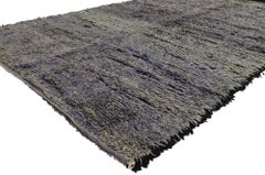 1960's PurpleBeni Mrirt Moroccan Rug, Nomadic Charm Meets Abstract Expressionism
