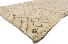 1950's Beni Ourain Moroccan Rug with Tribal Style