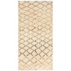 Retro Beni Ourain Moroccan Rug