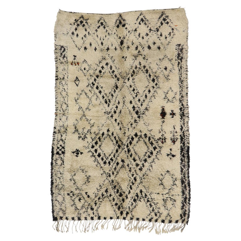 Vintage Beni Ourain Moroccan Rug For Sale at 1stDibs