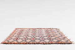 Vintage Beni Ourain Moroccan Rug, Mid-Century Modern Style