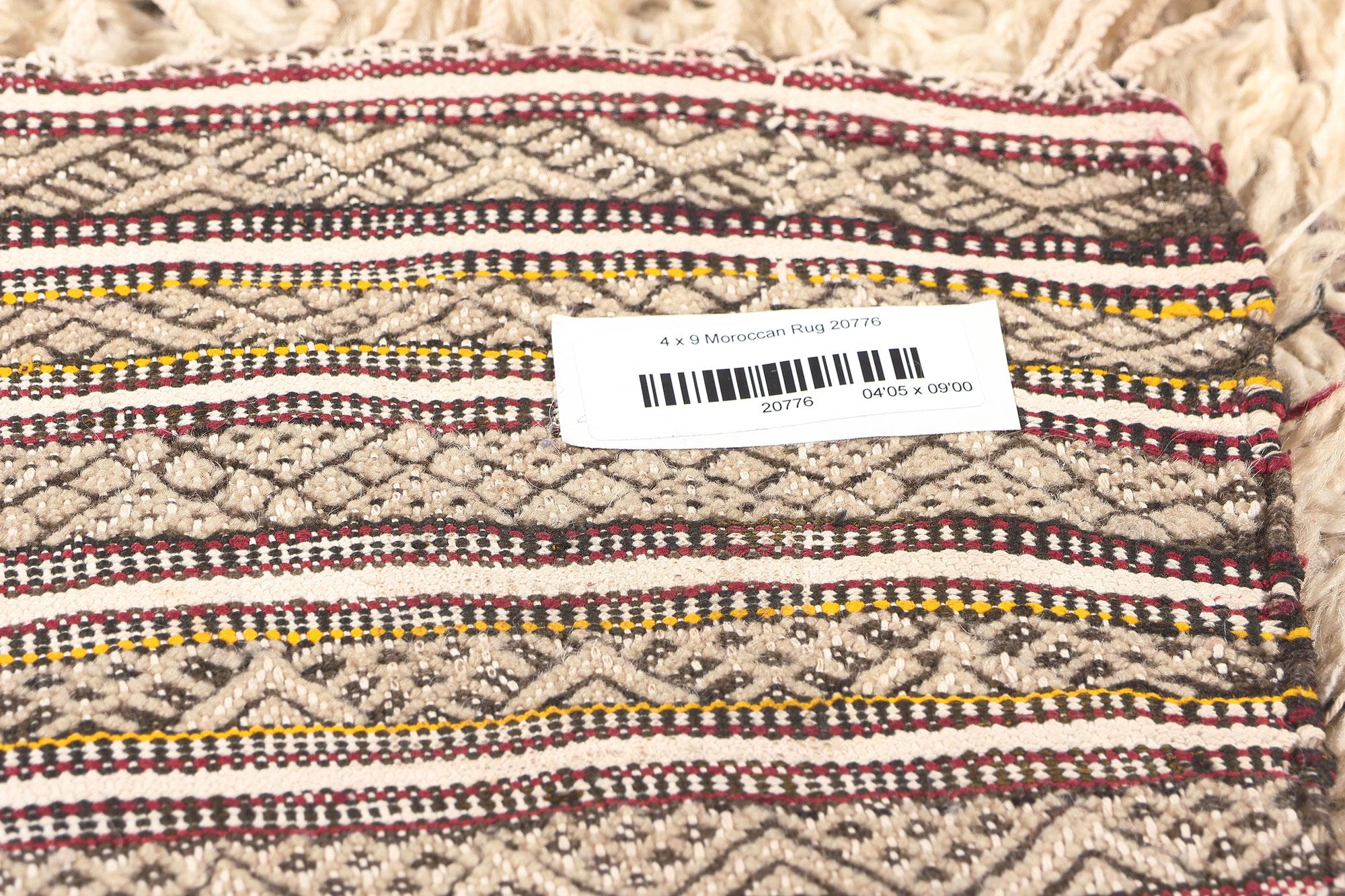 Contemporary Vintage Beni Ourain Moroccan Wedding Blanket, Handira Bride Cape For Sale