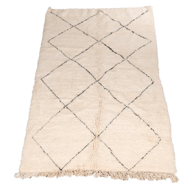 Vintage Beni Ourain Rug from Morocco at 1stdibs