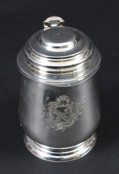 Vintage Benjamin Franklin Silver Plated Tankard 20th Century