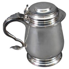 Vintage Benjamin Franklin Silver Plated Tankard 20th Century