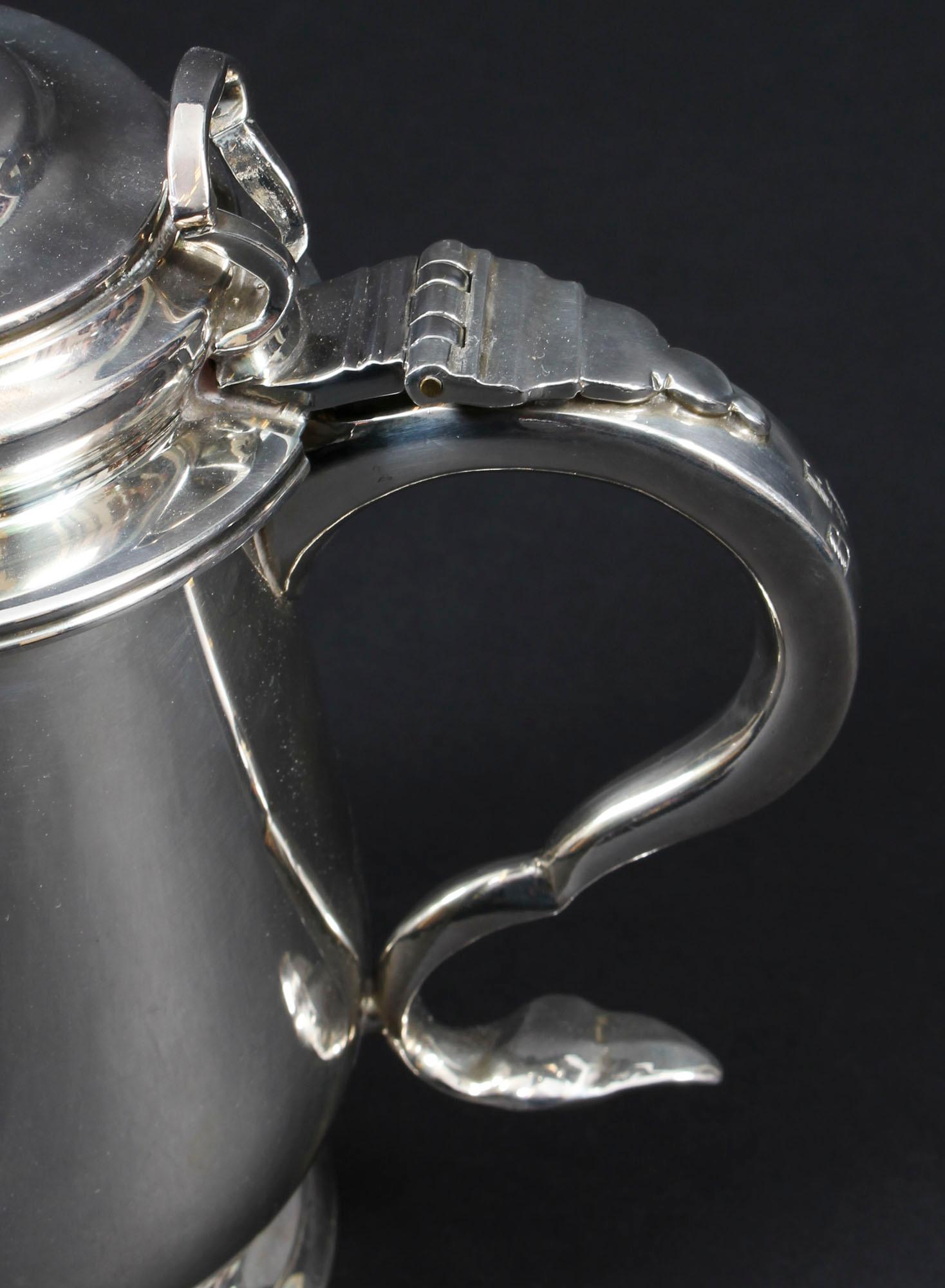 Vintage Benjamin Franklin Silver Plated Tankard