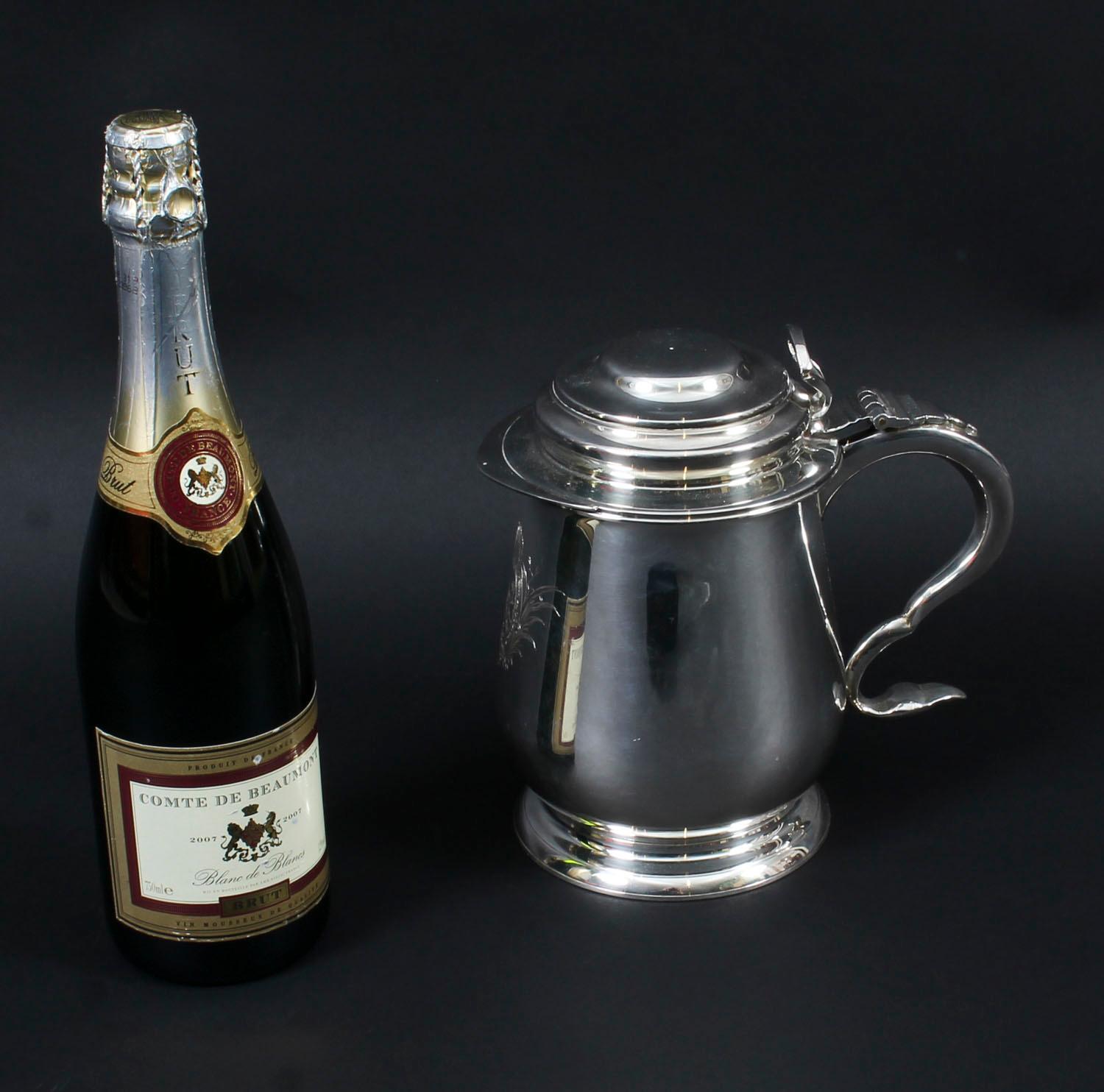Tankard vintage Benjamin Franklin en métal argenté par Franklin Mint, 1978 en vente 8