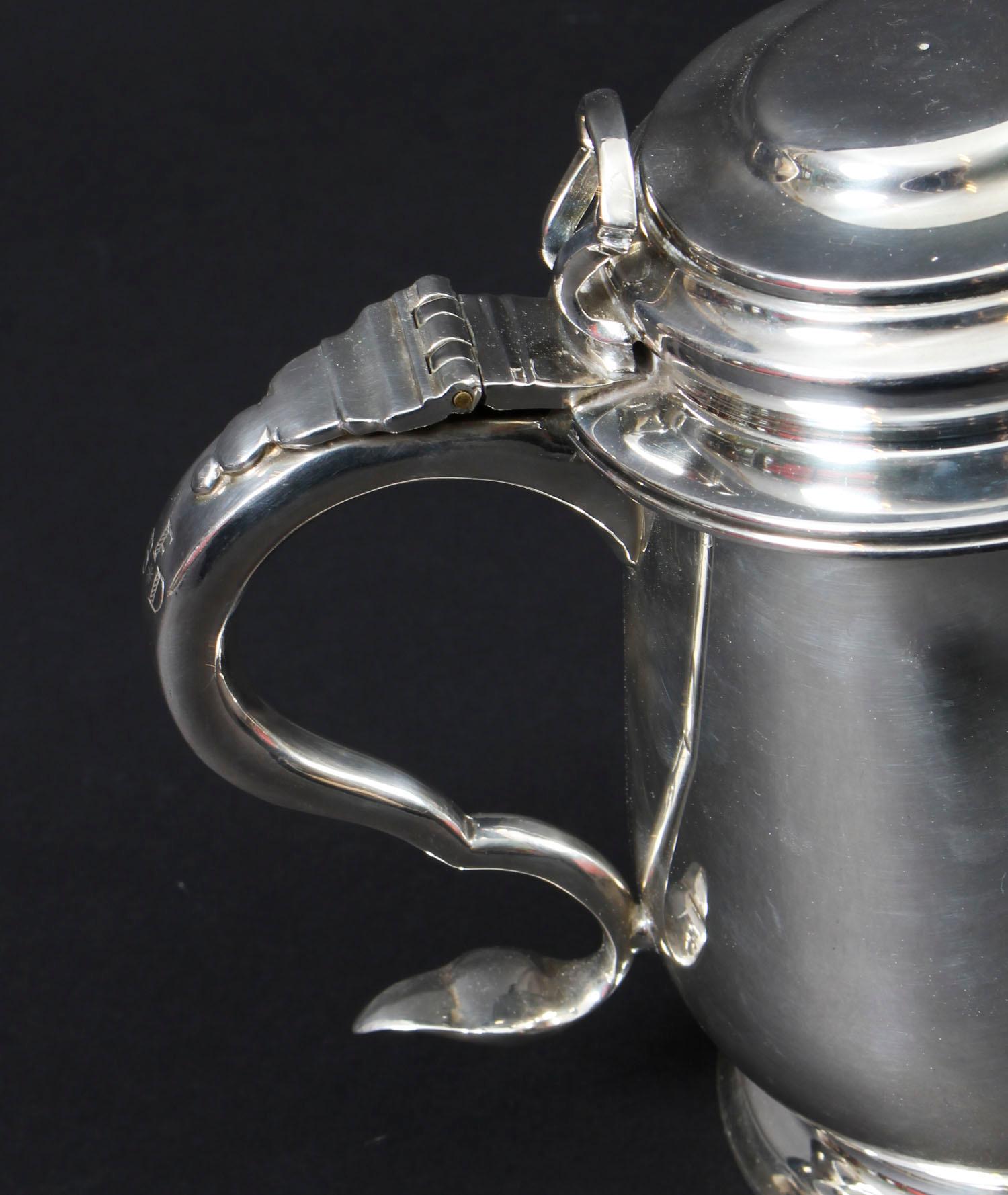 Vintage Benjamin Franklin Silver Plated Tankard