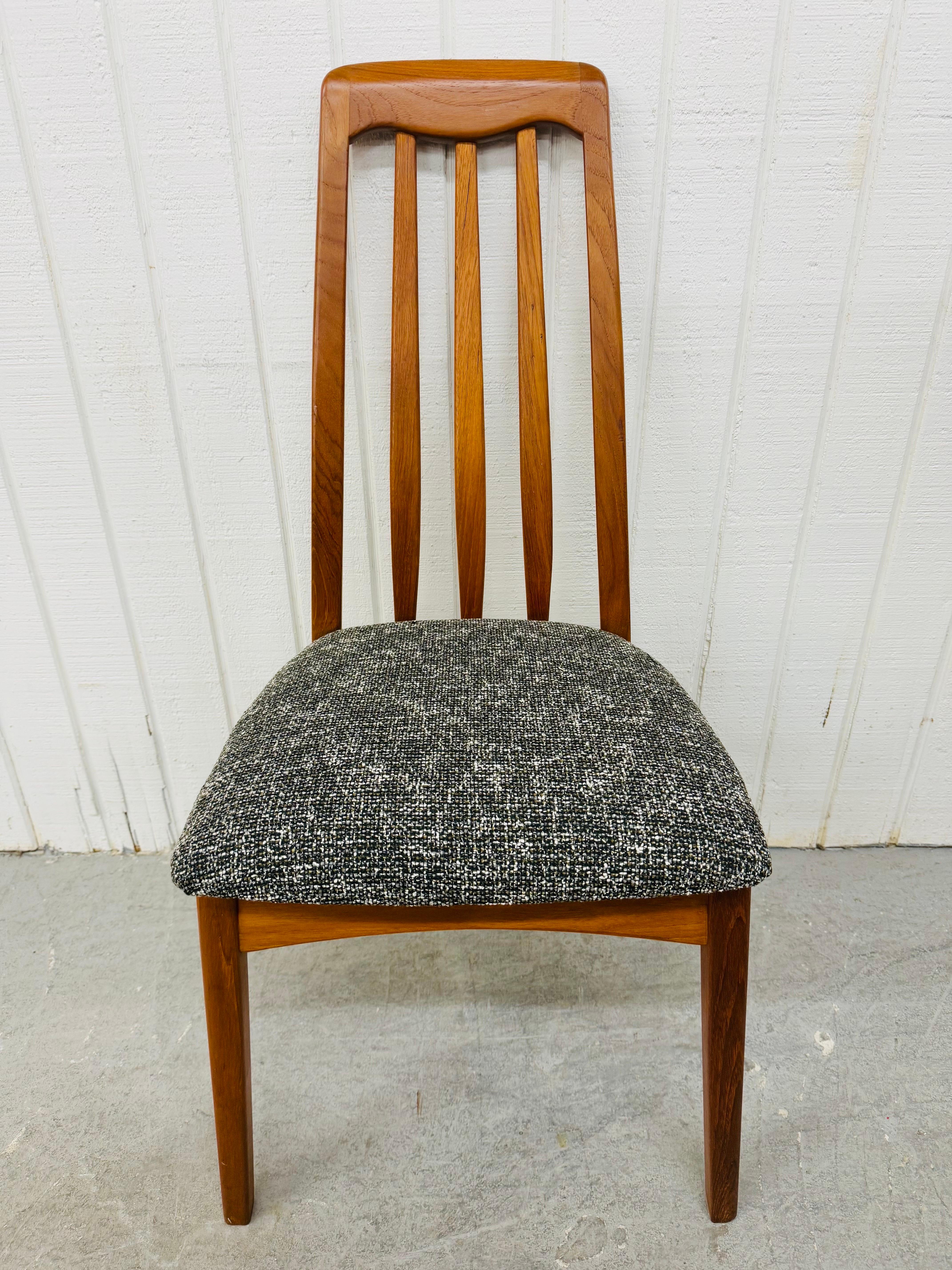 Thai Vintage Benny Linden Danish Modern Style Teak Dining Chairs - Set of 6
