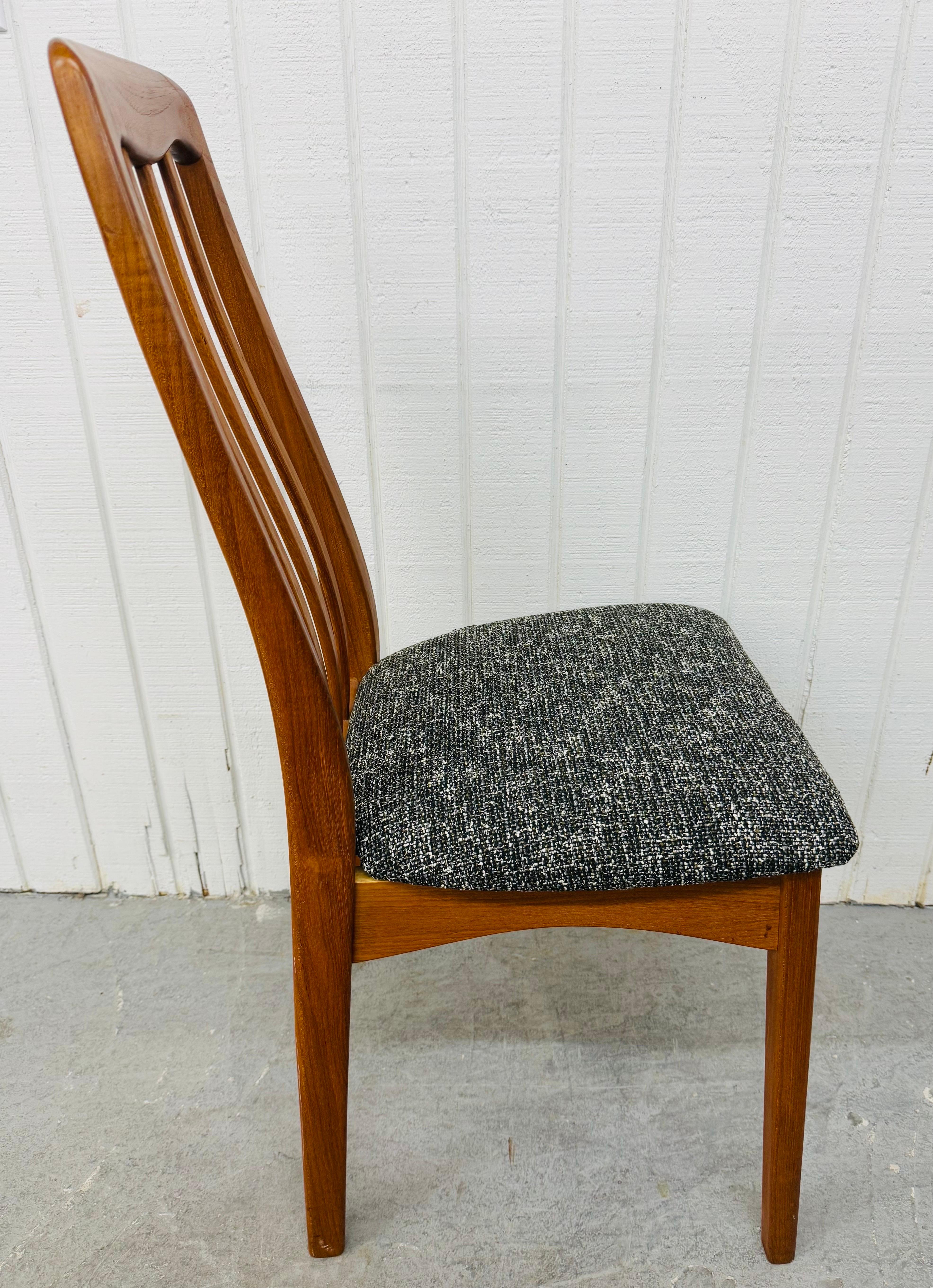 Vintage Benny Linden Danish Modern Style Teak Dining Chairs - Set of 6 In Good Condition In Clarksboro, NJ