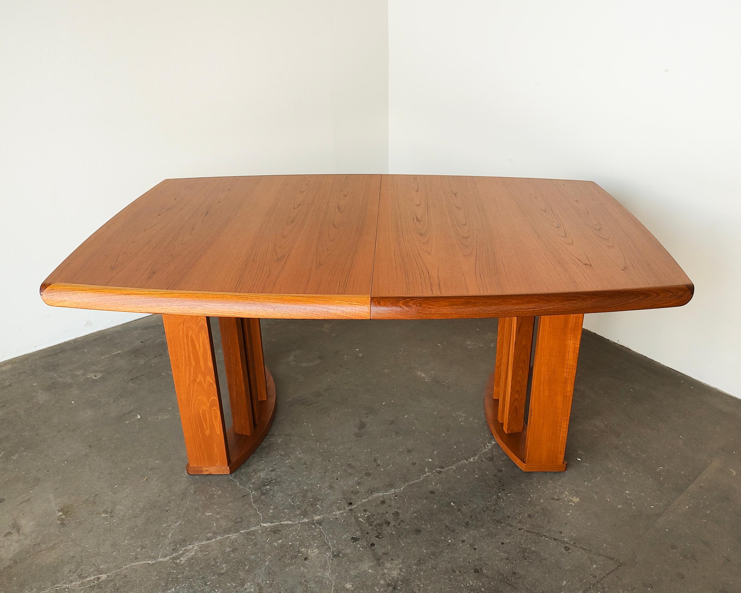 Vintage Benny Linden Expanding Teak Dining Table 1970s 3