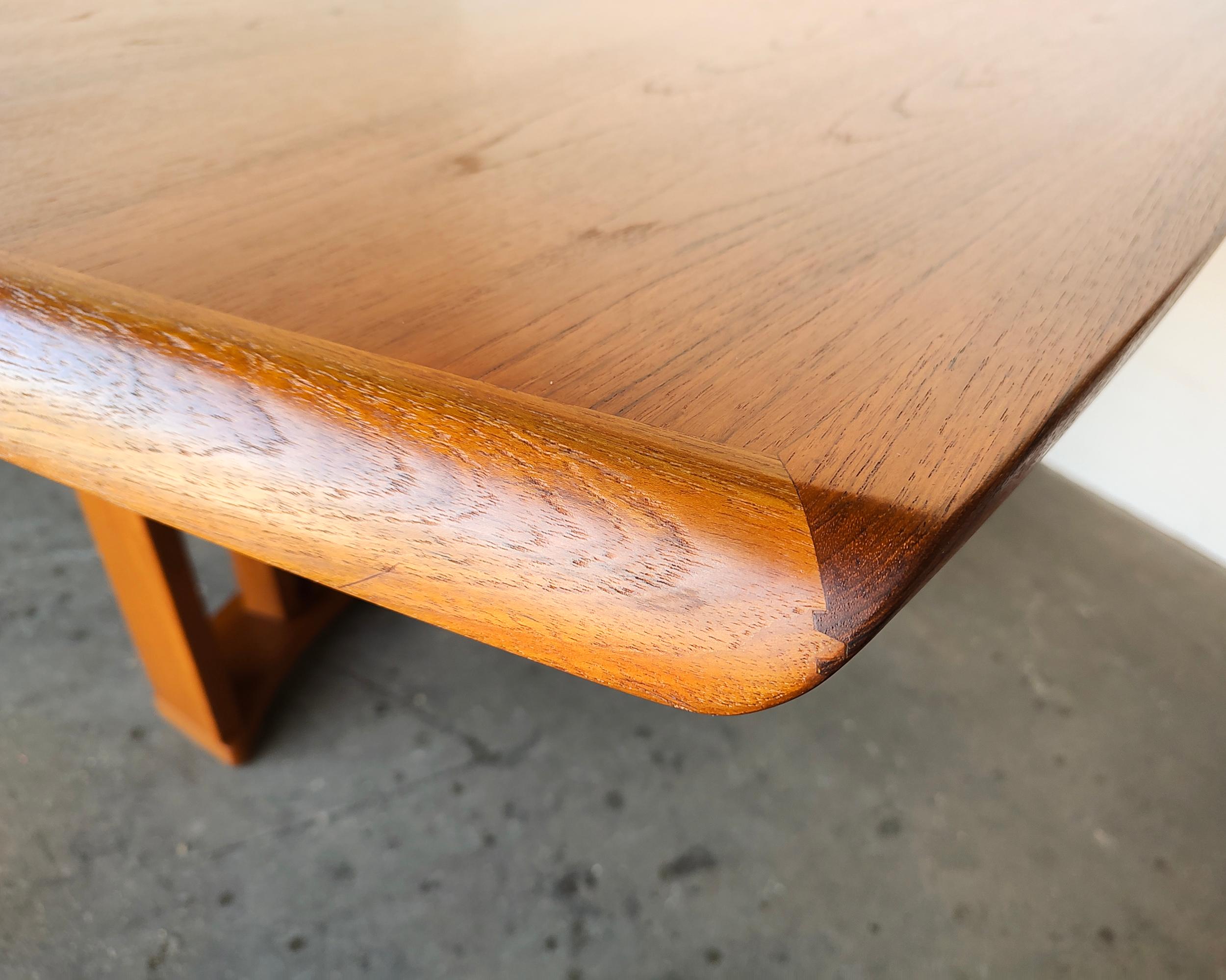 Vintage Benny Linden Expanding Teak Dining Table 1970s 5