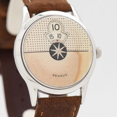 Vintage Benrus Digital Jump Hour "Dial-o-rama" Wristwatch, 1958