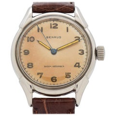 Retro Benrus Stainless Steel Watch, 1950s-1960s
