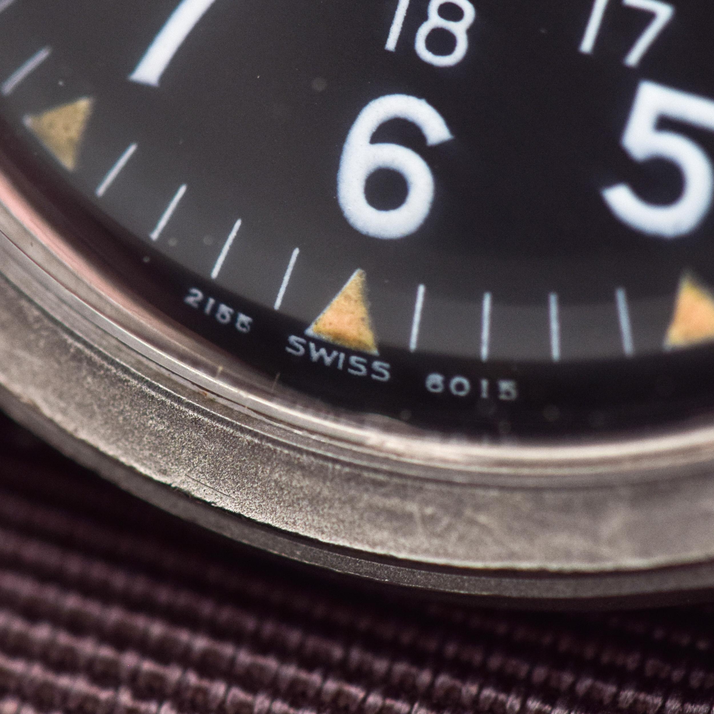 Vintage-Uhr aus Edelstahl der US-Militärwaffe von Benrus, 1969 3