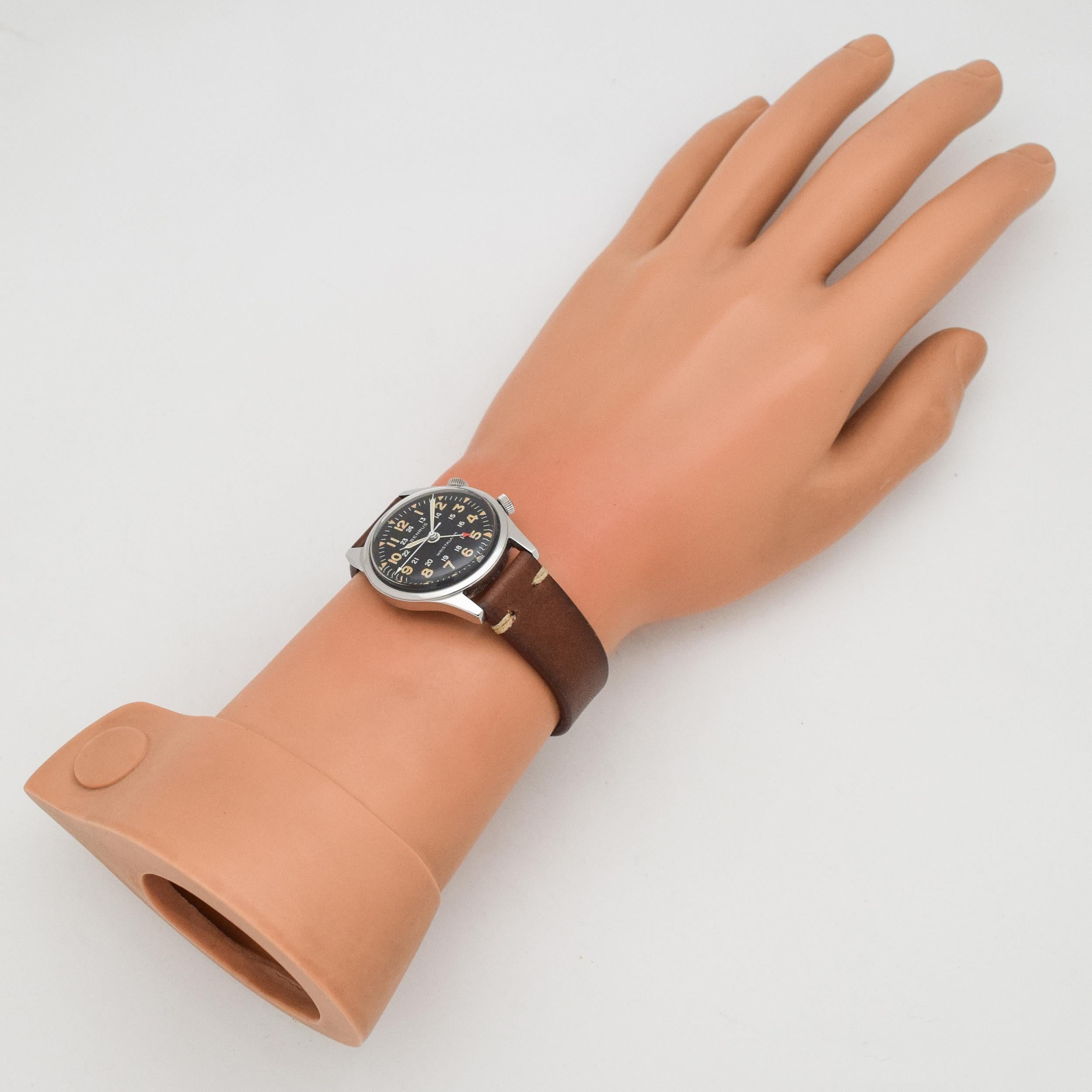 Vintage Benrus Wrist Alarm Stainless Steel Watch, 1960s 1