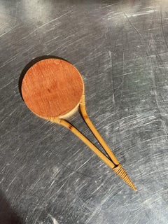 Vintage Bent Bamboo Hand Mirror