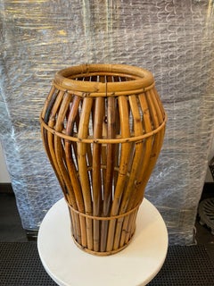 Vintage Bent Bamboo Umbrella Stand