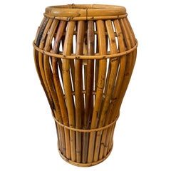 Vintage Bent Bamboo Umbrella Stand