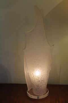 Vintage Bent Lucite Lamp