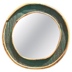 Vintage Bent Rattan Mirror