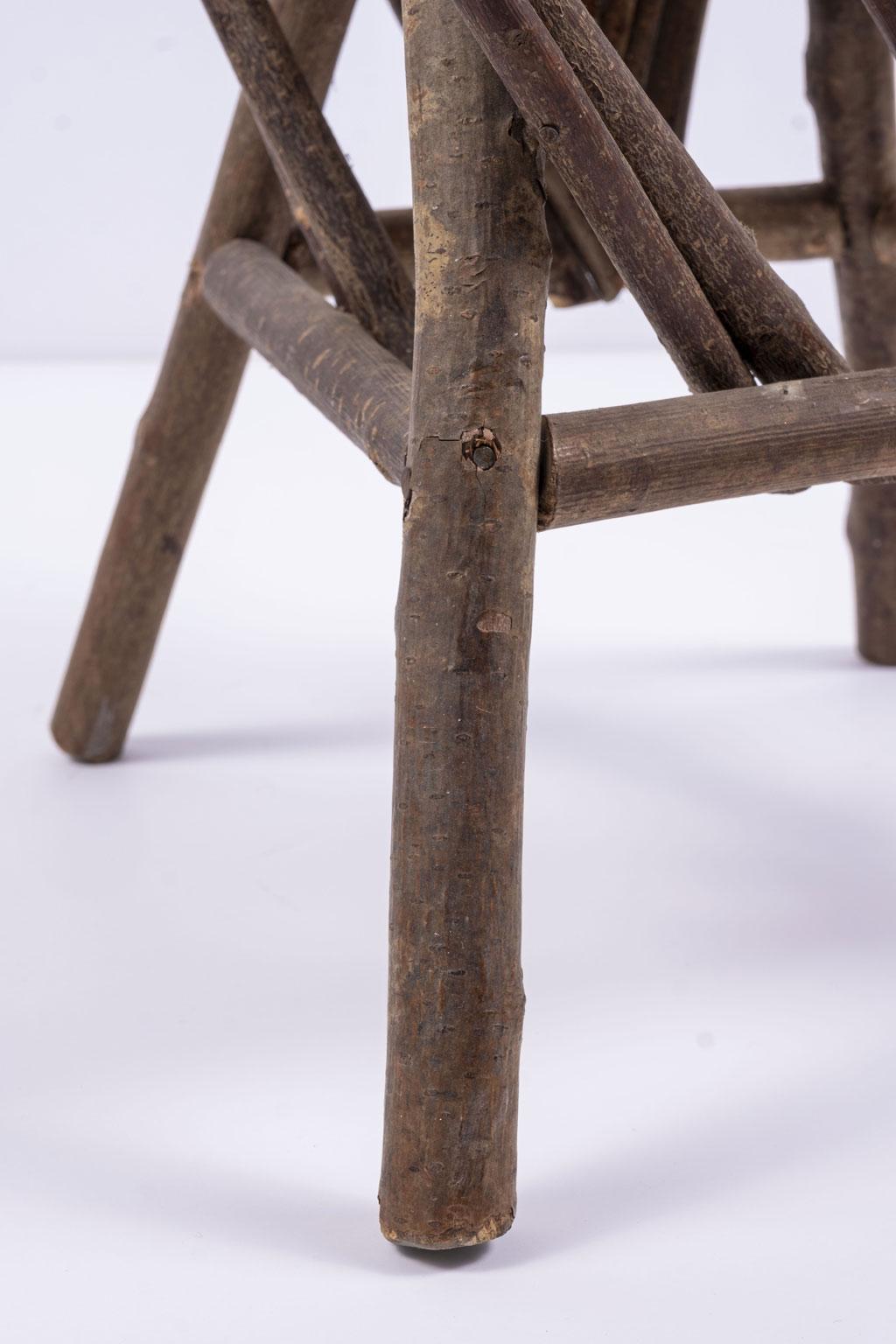 Folk Art Vintage Petite Bent-Willow Chair