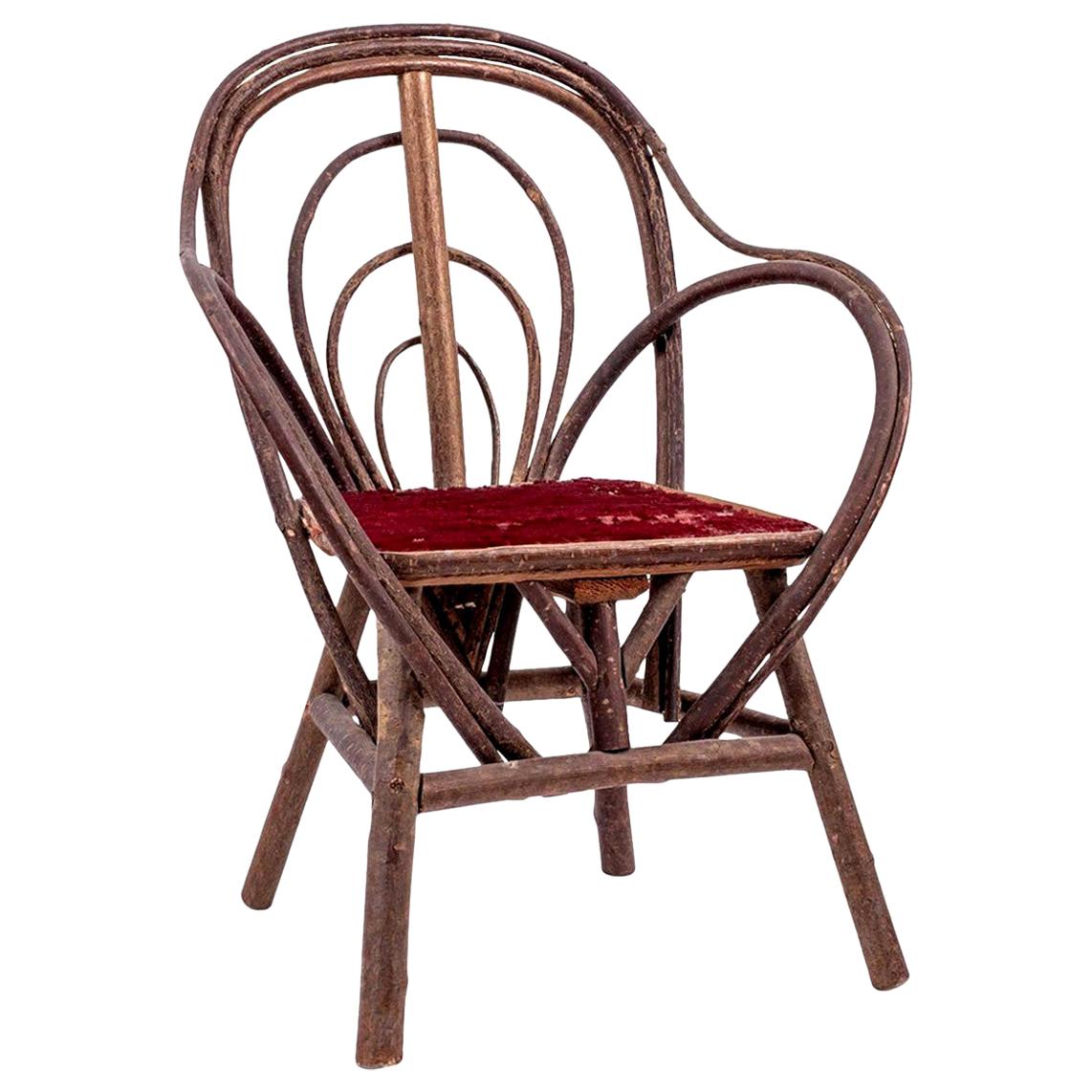 Vintage Petite Bent-Willow Chair 4