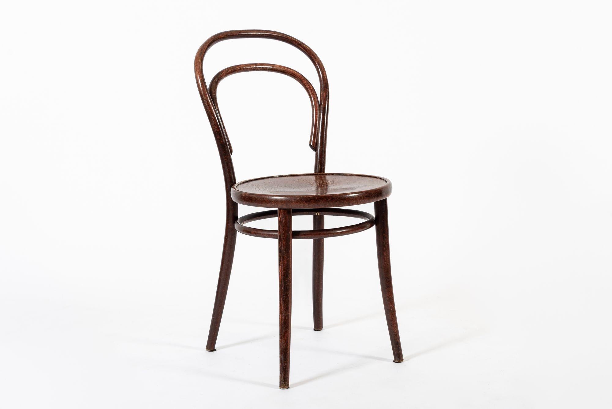 Vintage Bent Wood Cafe Bistro Stühle von Drevounia, 8er Set im Angebot 3