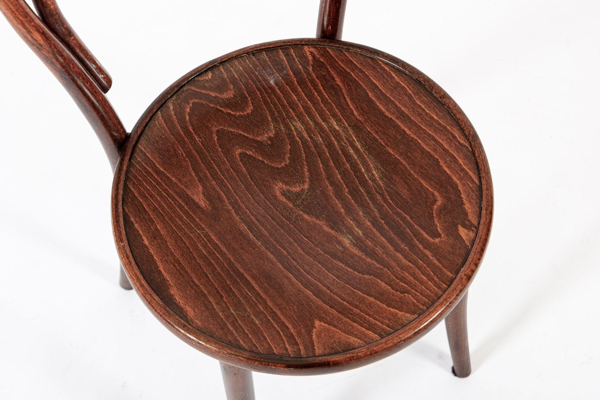 Vintage Bent Wood Cafe Bistro Stühle von Drevounia, 8er Set im Angebot 2