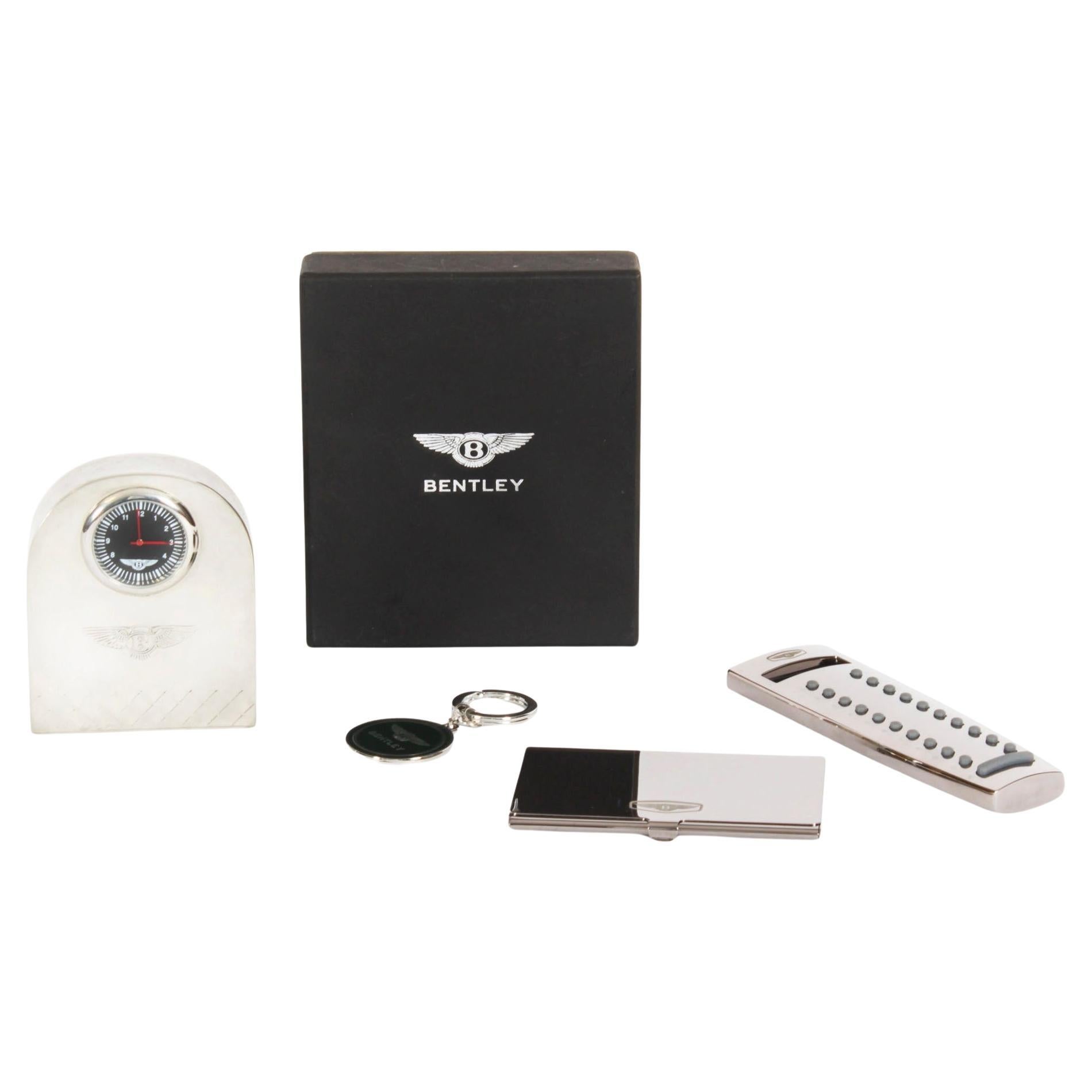 Juego de escritorio vintage Bentley con reloj Finales del siglo XX
