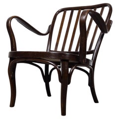 Poltrona vintage in legno curvato Thonet A 752 di Josef Frank, 1930