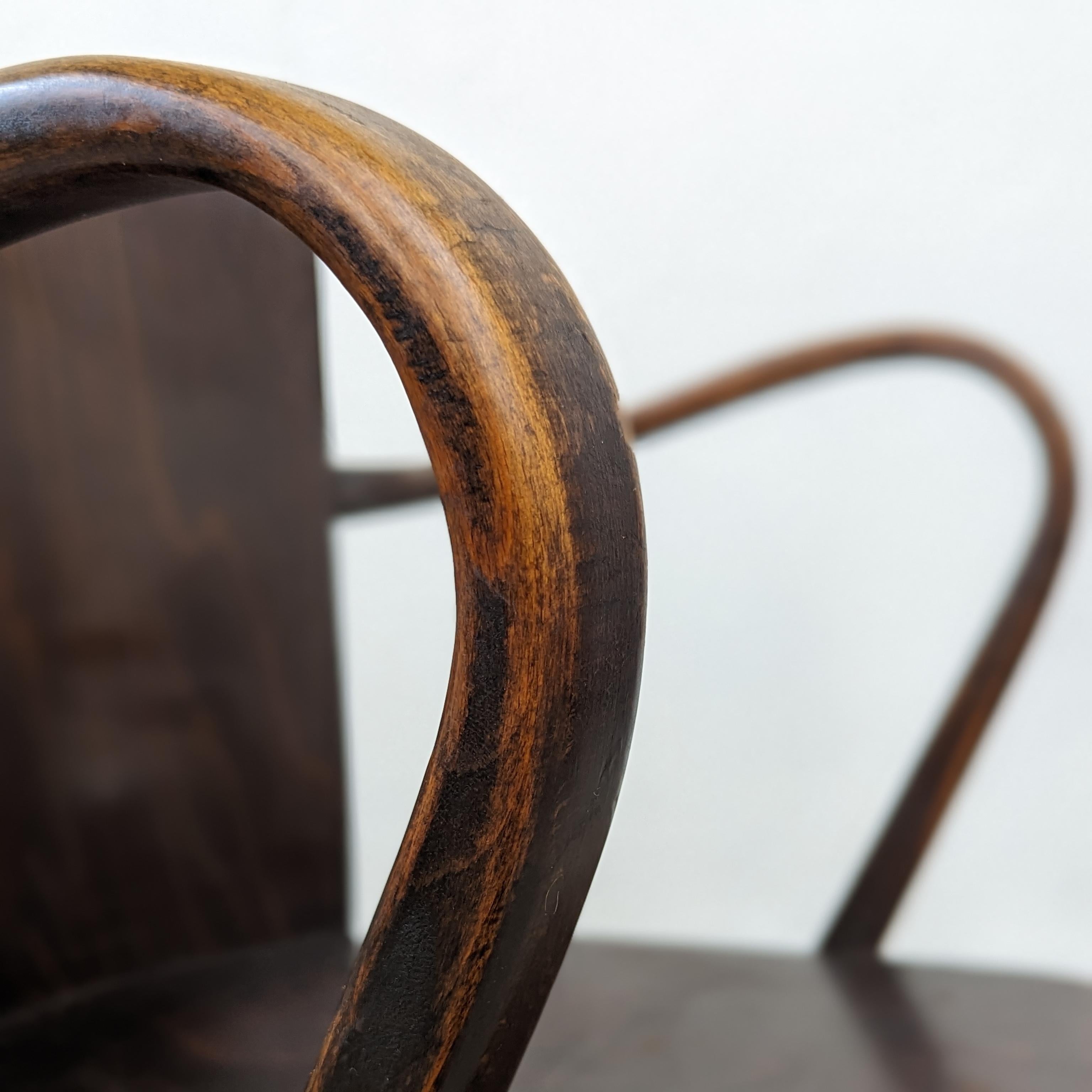 Vintage-Sessel aus gebogenem Holz Thonet B 47 im Angebot 10