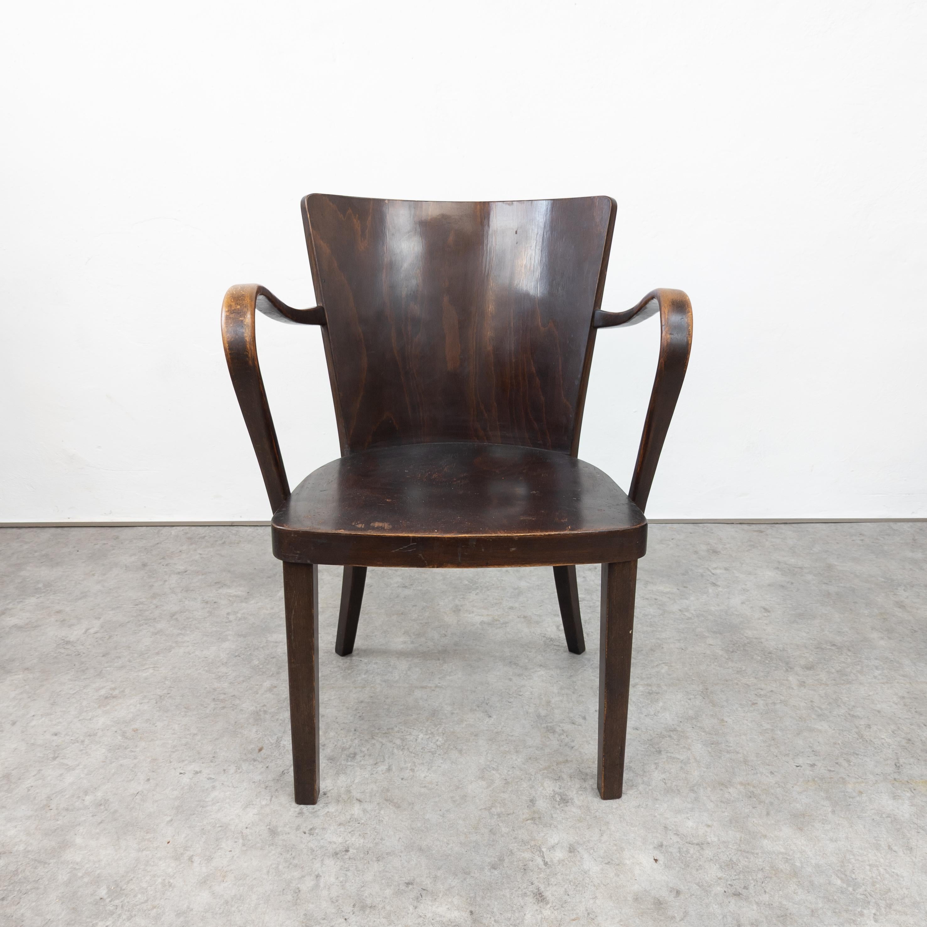 Mid-20th Century Vintage bentwood armchair Thonet B 47 For Sale