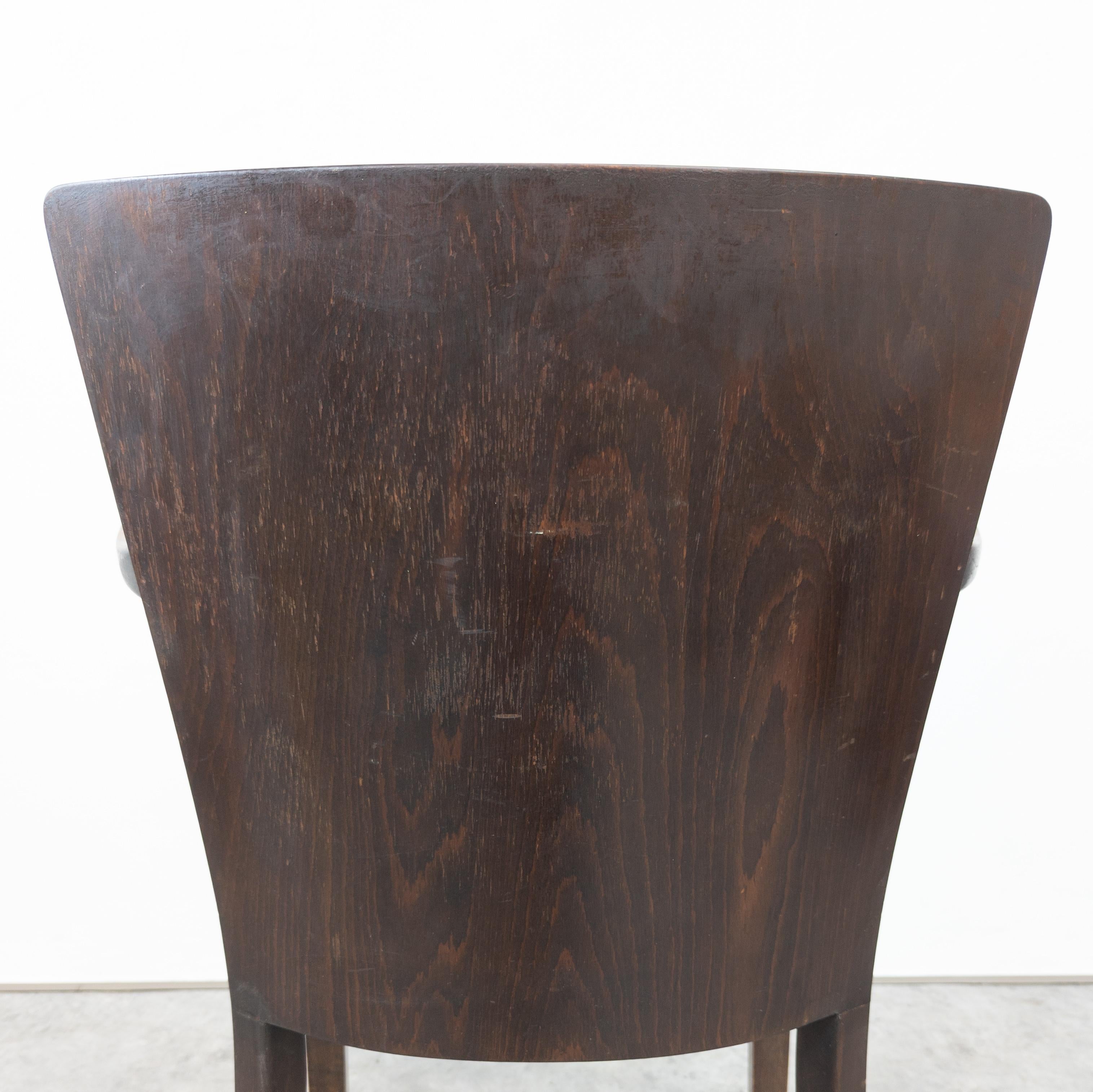 Sillón vintage de madera curvada Thonet B 47 en venta 1