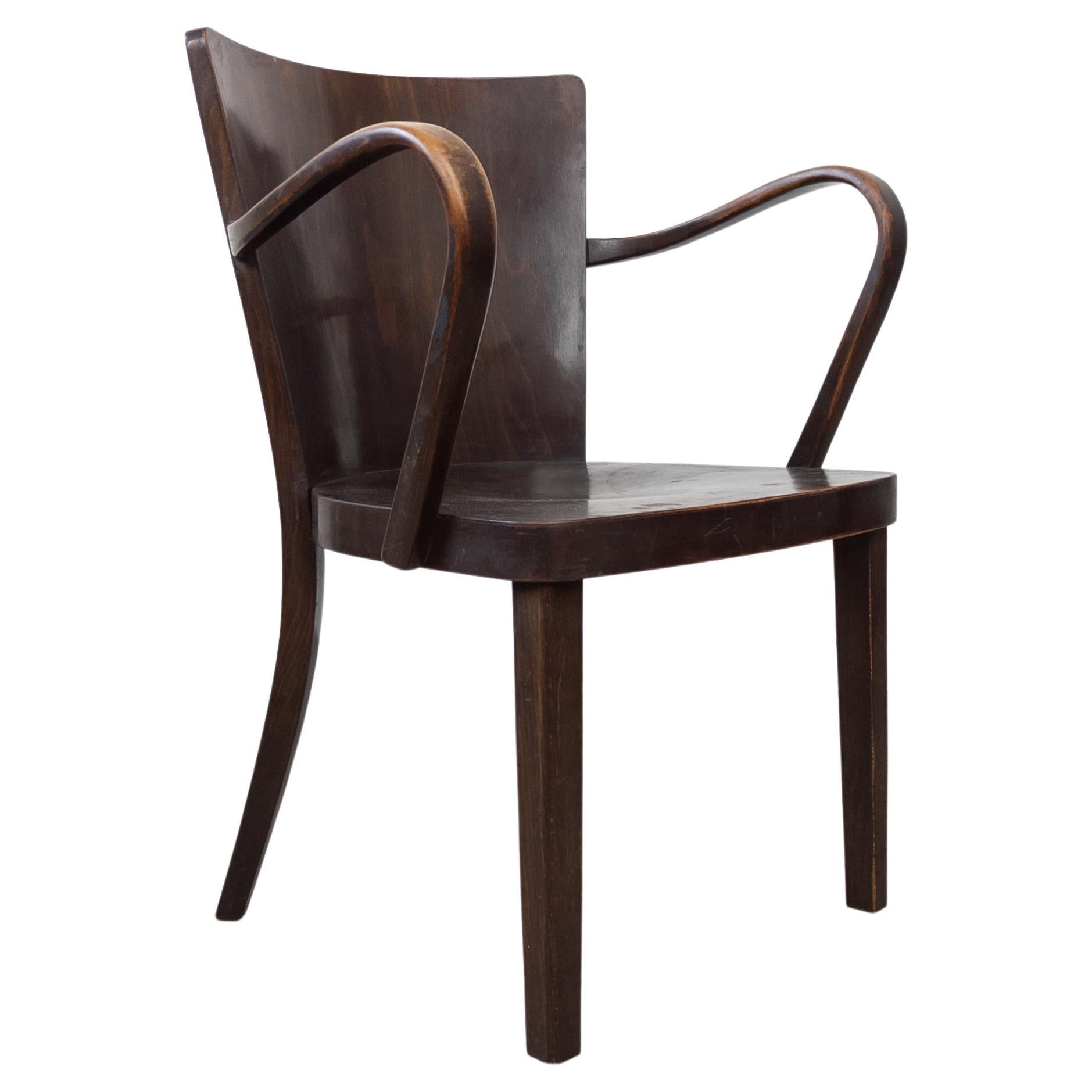 Vintage bentwood armchair Thonet B 47 For Sale